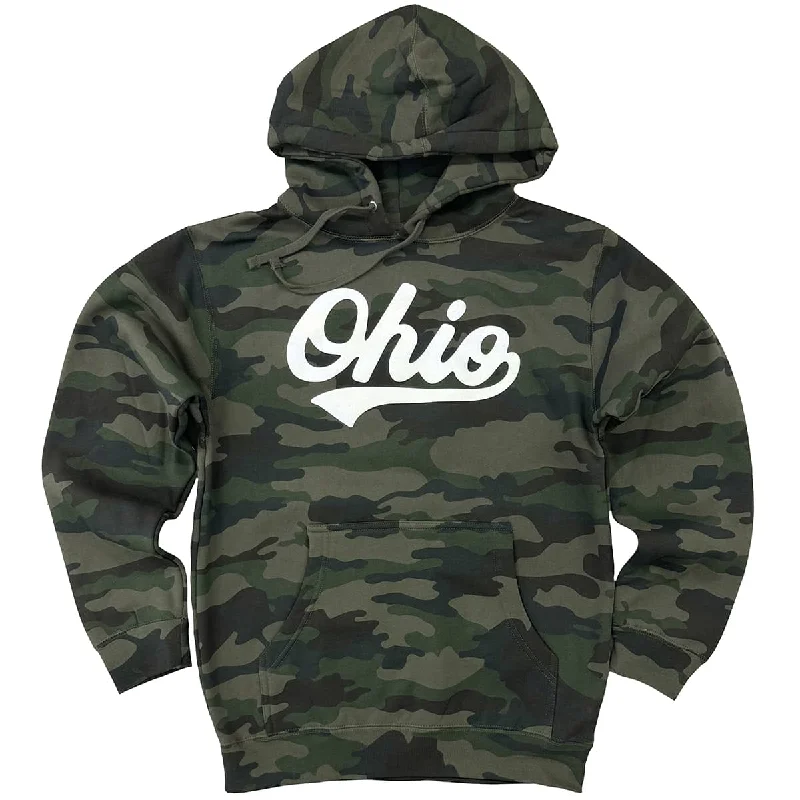 Must-have For Fashion Ohio Script Camo Hoodie