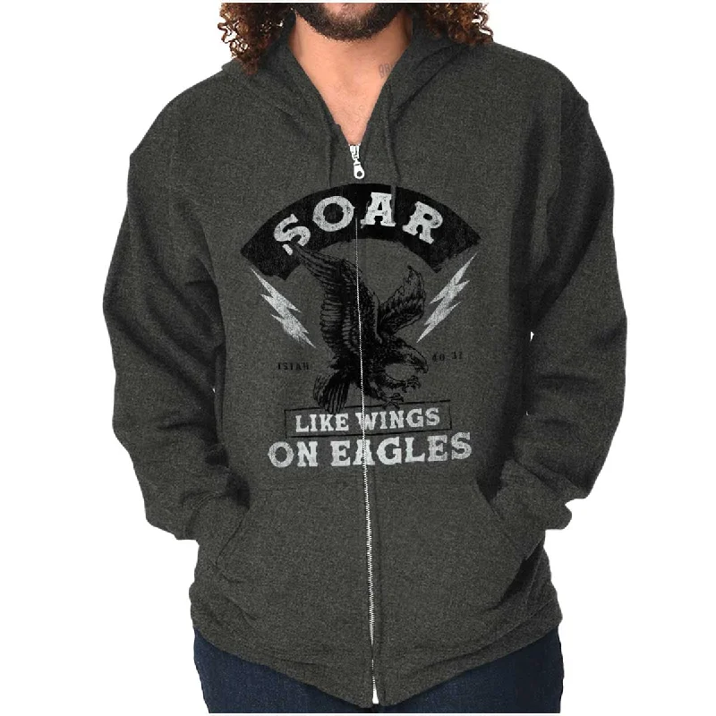 Soar Like Eagles Zip Hoodie