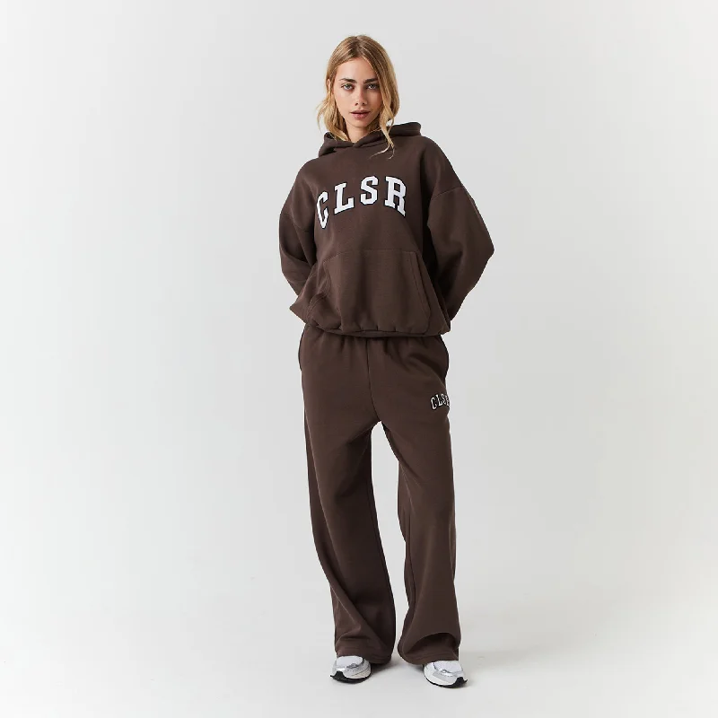 Varsity CLSR Applique Tracksuit | Brown