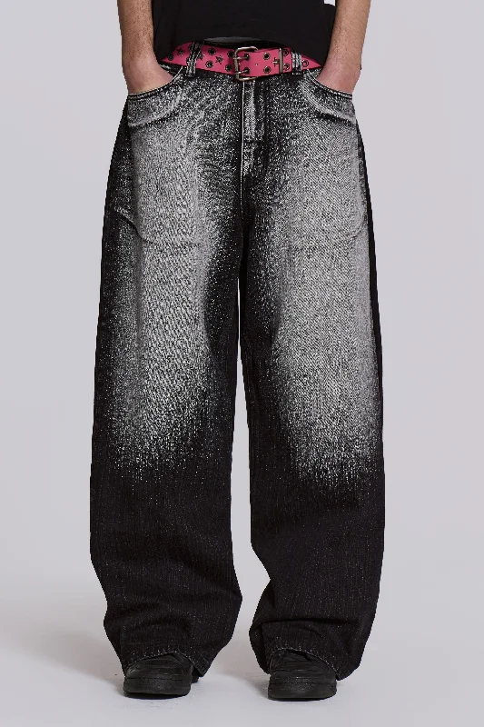 Lounge Wear Black White Wash XL Colossus Jeans