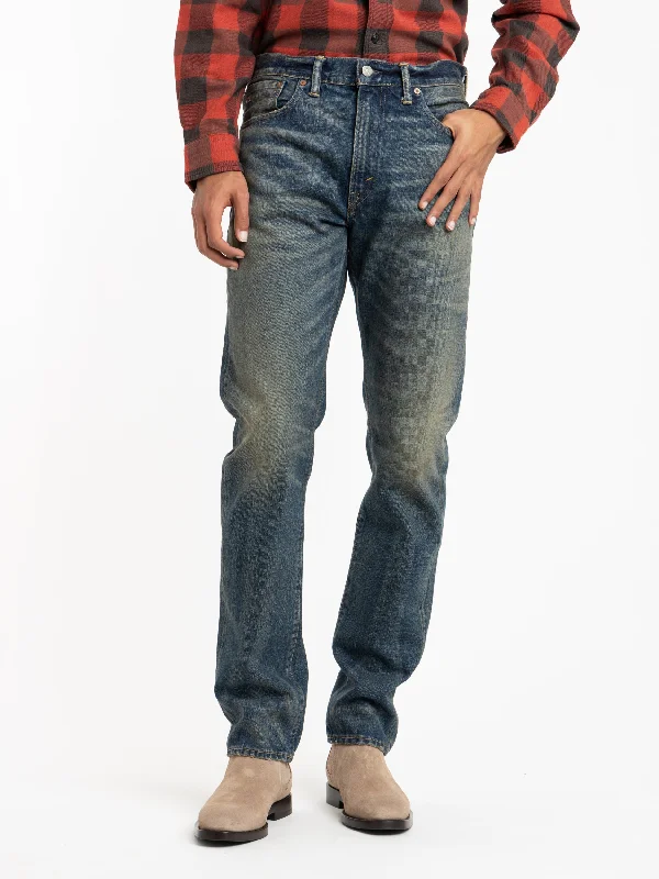 Blue High Slim Yosemite Wash Selvedge Jeans