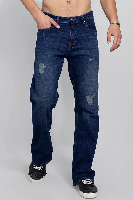 Dalton Cobalt Blue Bootcut Jeans