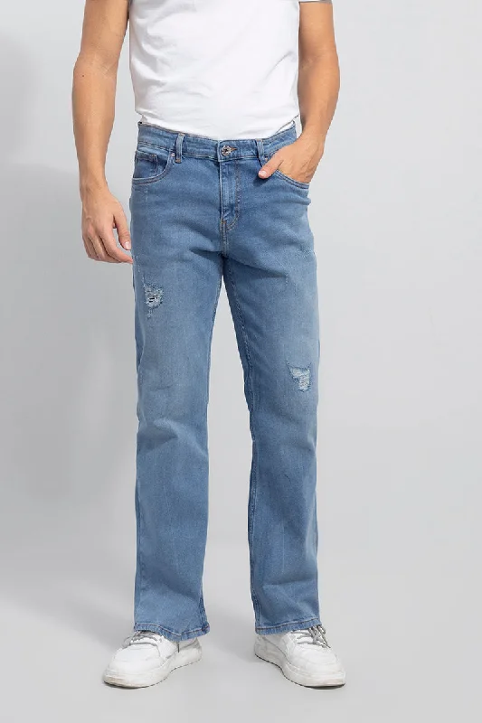 Dalton Sky Blue Bootcut Jeans