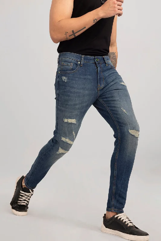 Kiko Grunge Blue Skinny Jeans