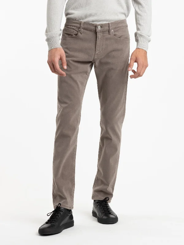 L'Homme Slim Brushed Twill Jeans in Dusty Grey