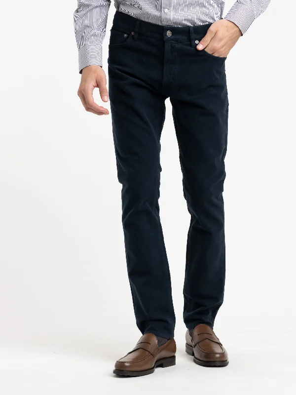 Pageant Blue Slim Fit Stretch Moleskin Pant