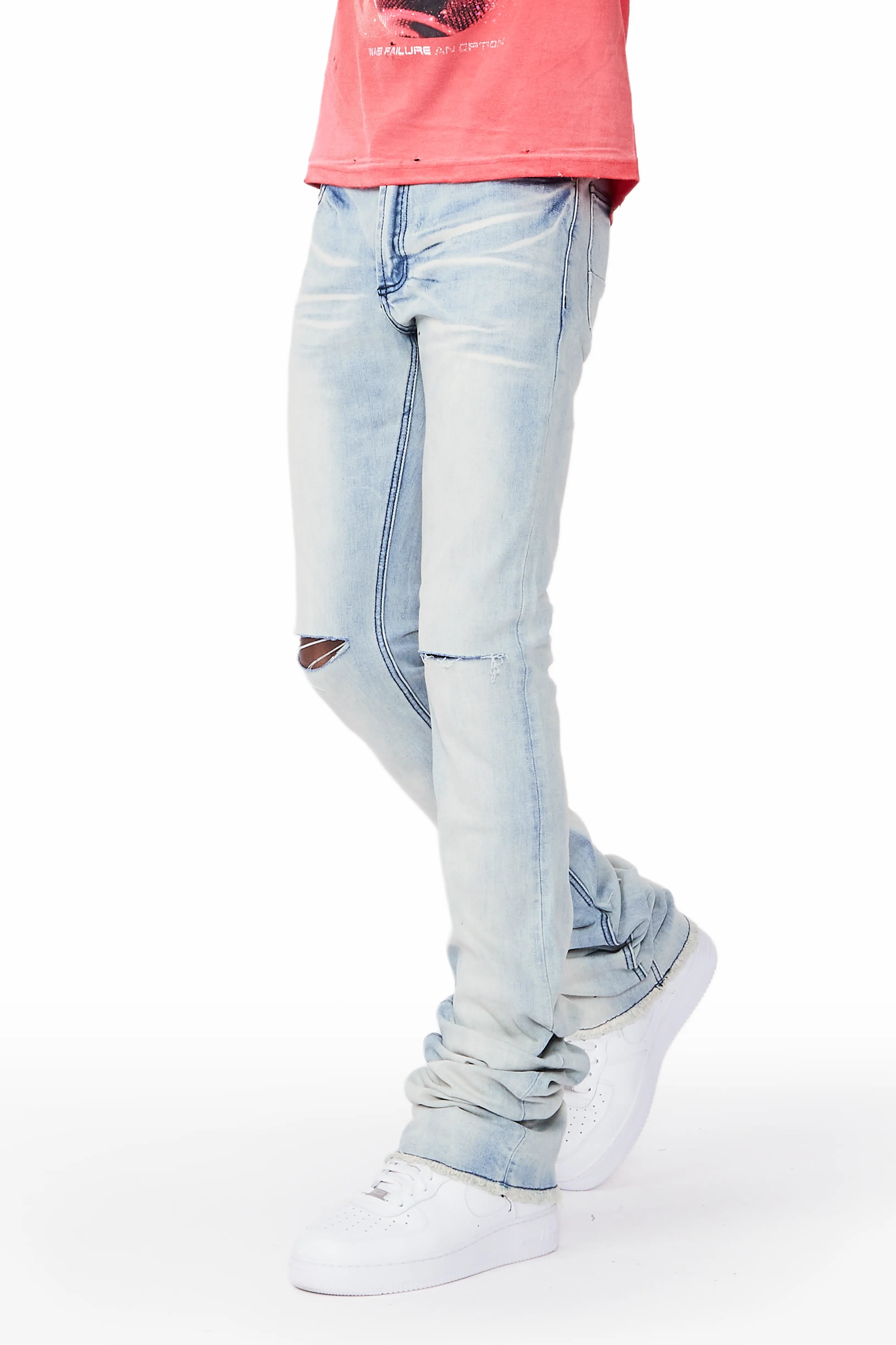 Josiah Blue Super Stacked Flare Jean