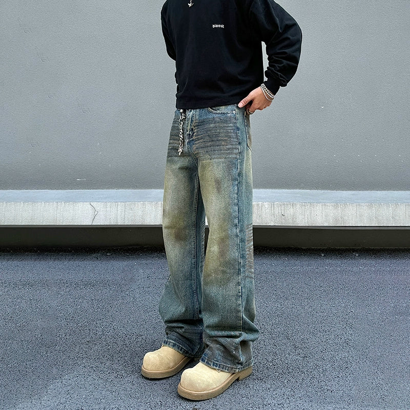 Free Design Vintage Wash Wide-Leg Jeans