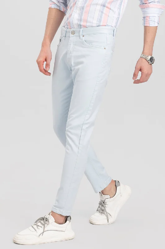 Voguish Sky Blue Cotton Pant