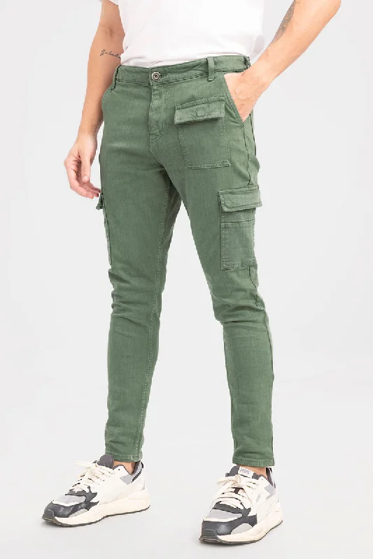 Xavie Green Cargo Jeans