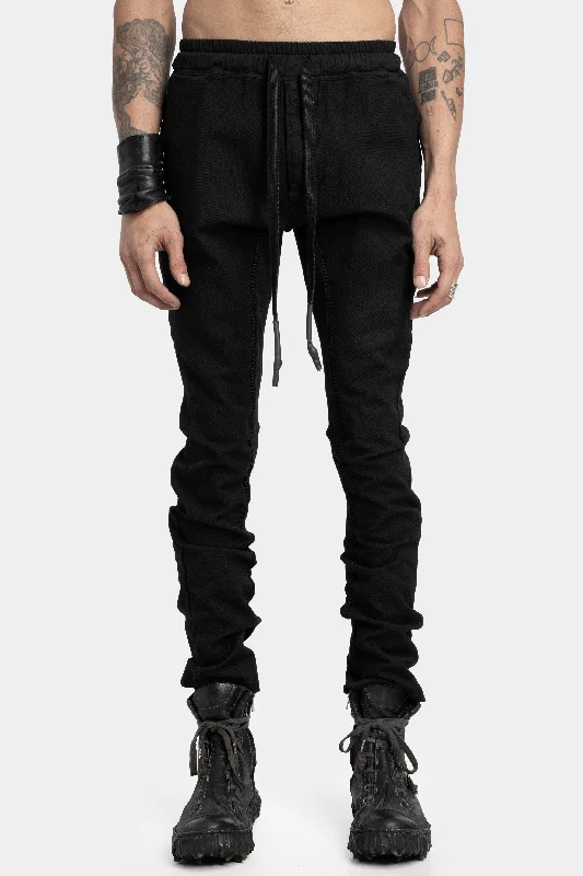 4 pockets pants, Black