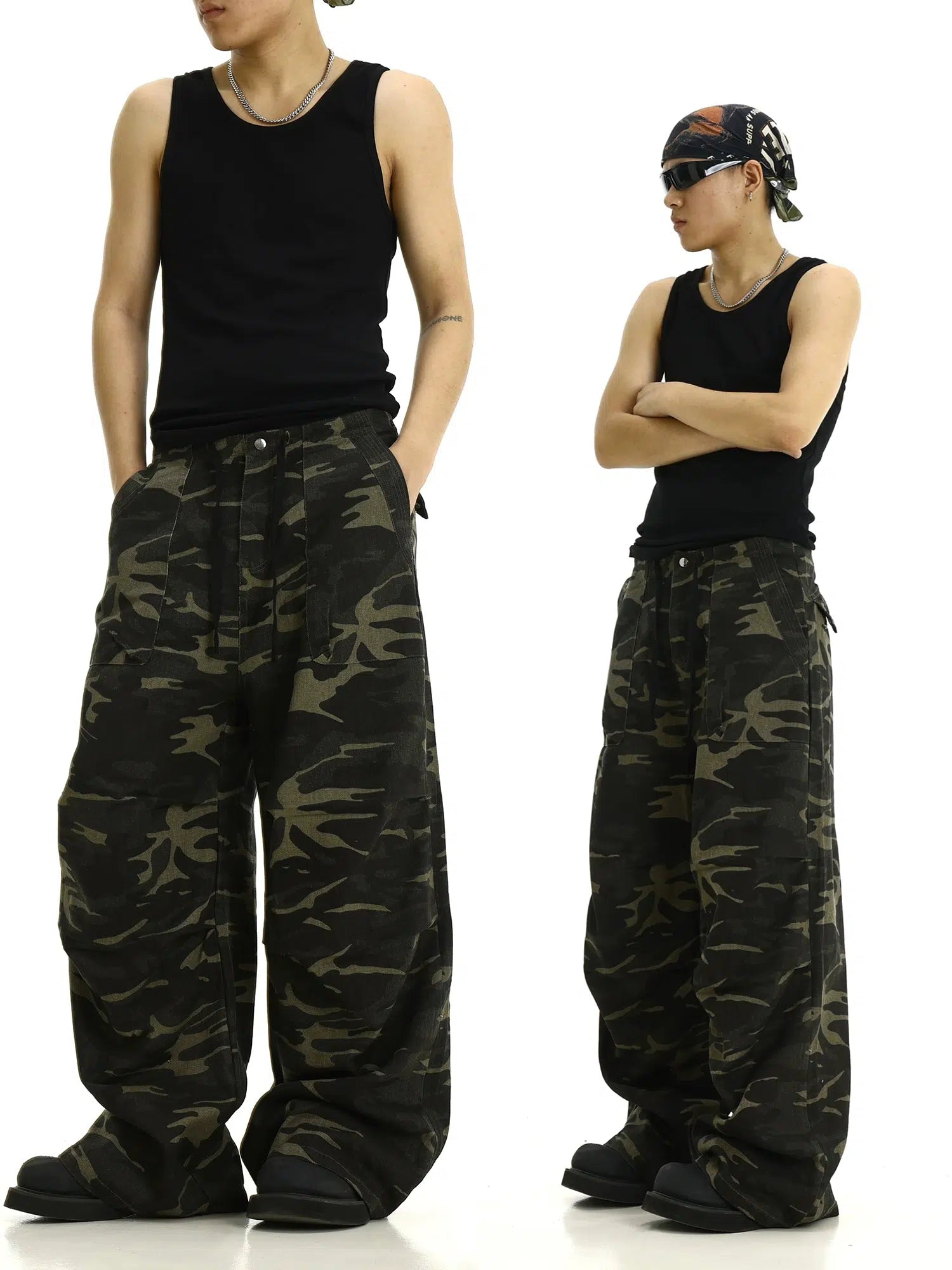 Baggy Camouflage Cargo Pants