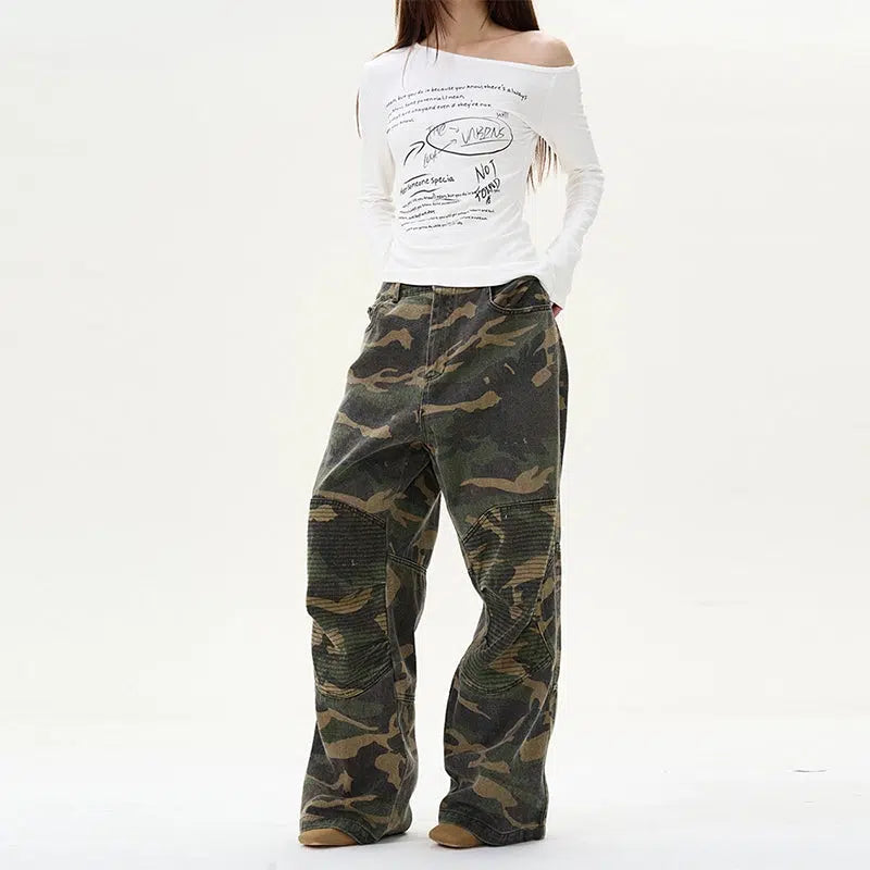 Camouflage Cargo Casual Pants