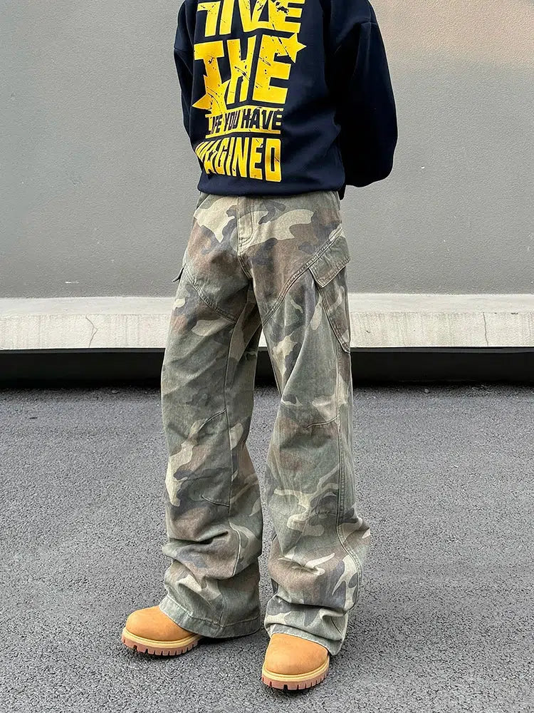 Camouflage Cargo Casual Pants