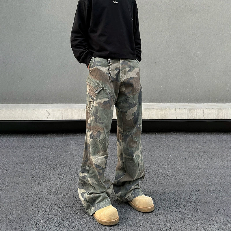 Camouflage Cargo Multi-pocket Pants