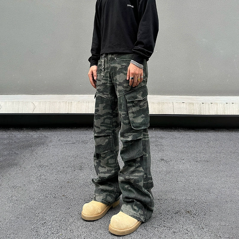 Camouflage Cargo Pocket Pants