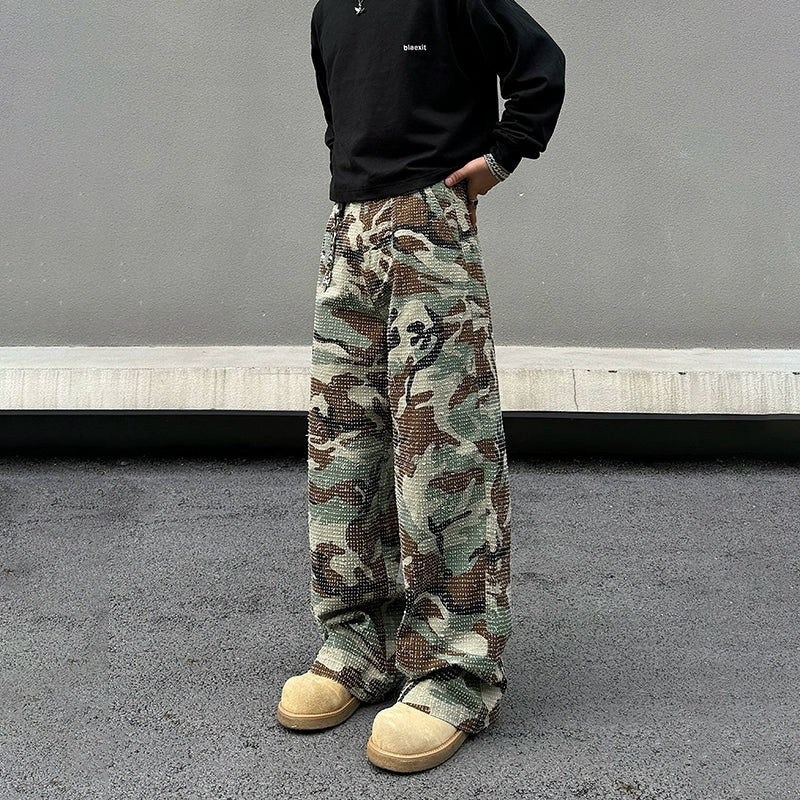 Camouflage Pattern Casual Pants