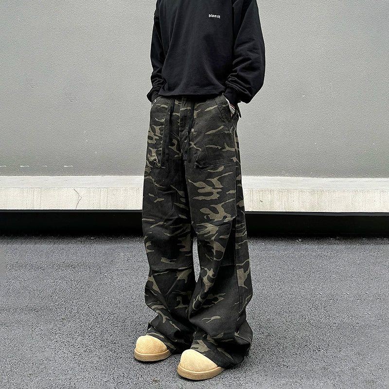 Camouflage Pattern Casual Pants