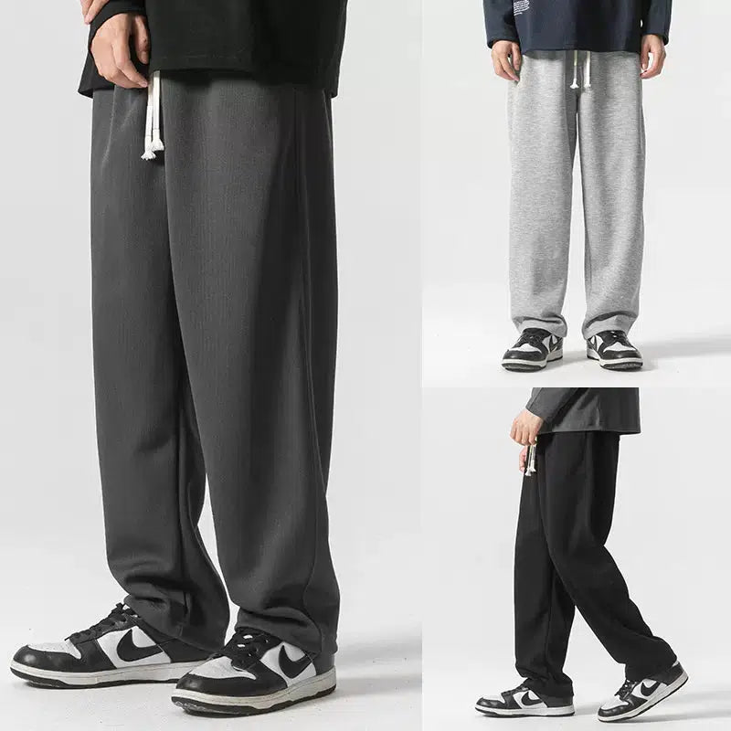 Elastic Drawstring Basic Sports Pants