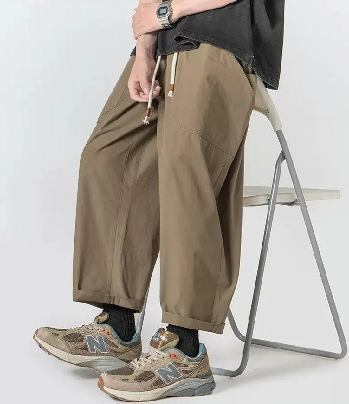 Drawstring Wide Leg Pants