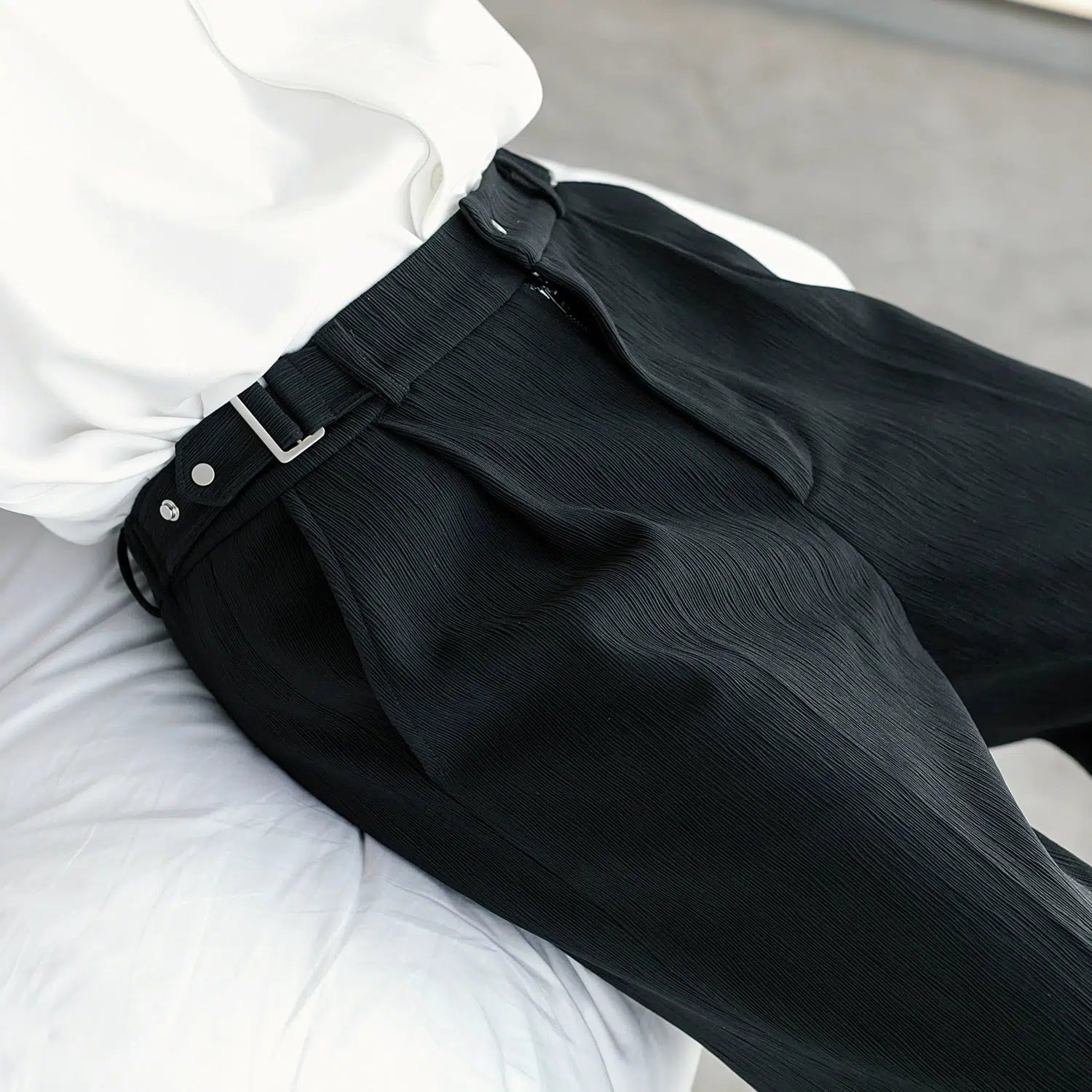 High-End Drapey Casual Suit Pants