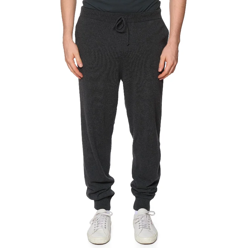 LUCA FALONI Charcoal Gray Cashmere Sweatpants NEW US XL Slim