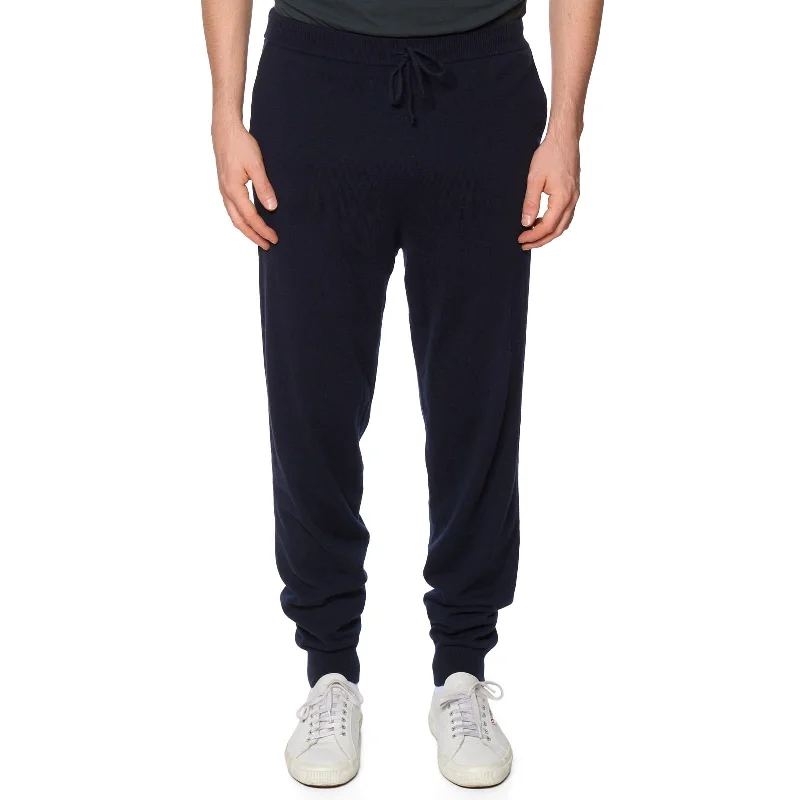 LUCA FALONI Midnight Blue Cashmere Sweatpants NEW US XL