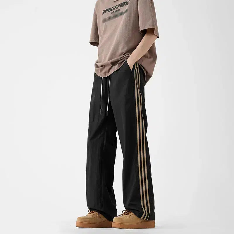 Side Stripe Drawstring Track Pants