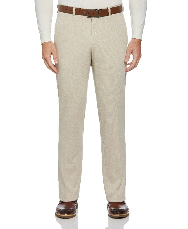 Slim Fit Solid Knit Suit Pant