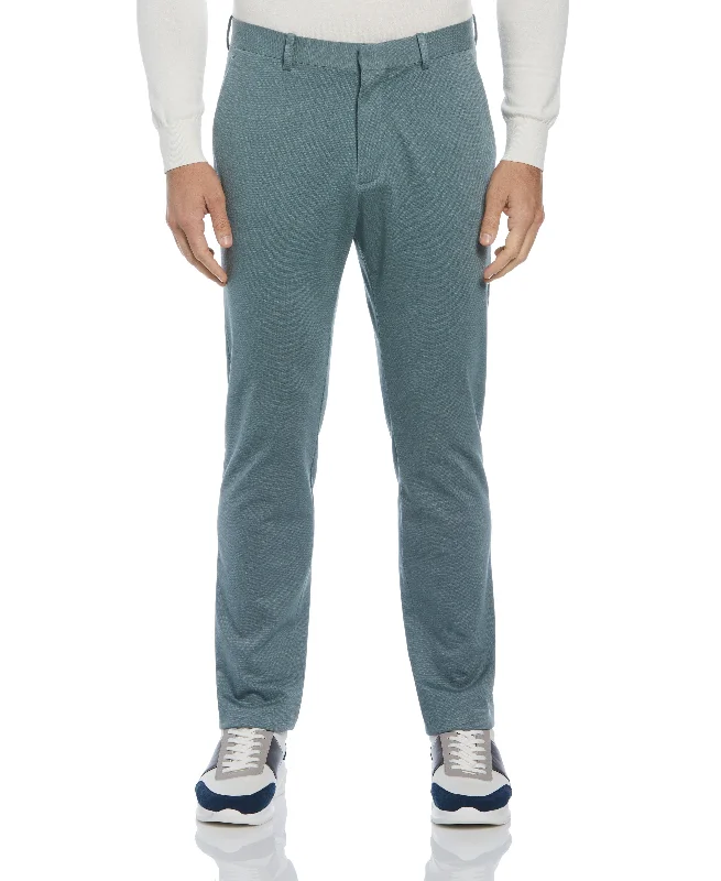 Slim Fit Two Tone Smart Knit Suit Pant