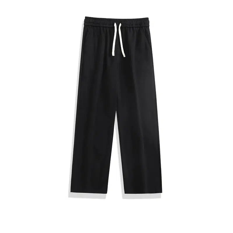 Solid Color Basic Straight Pants