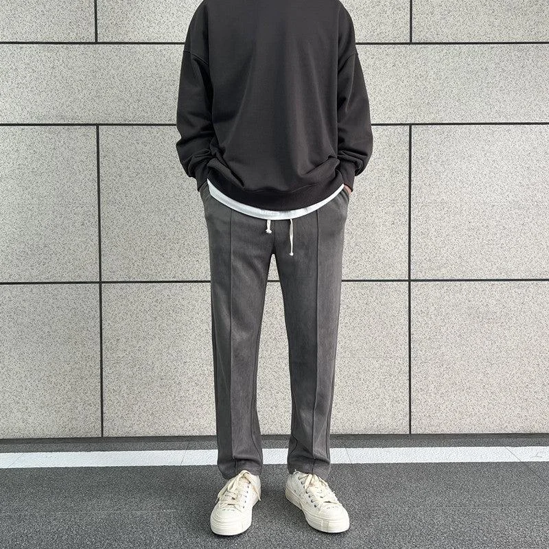 Suede Casual Pants