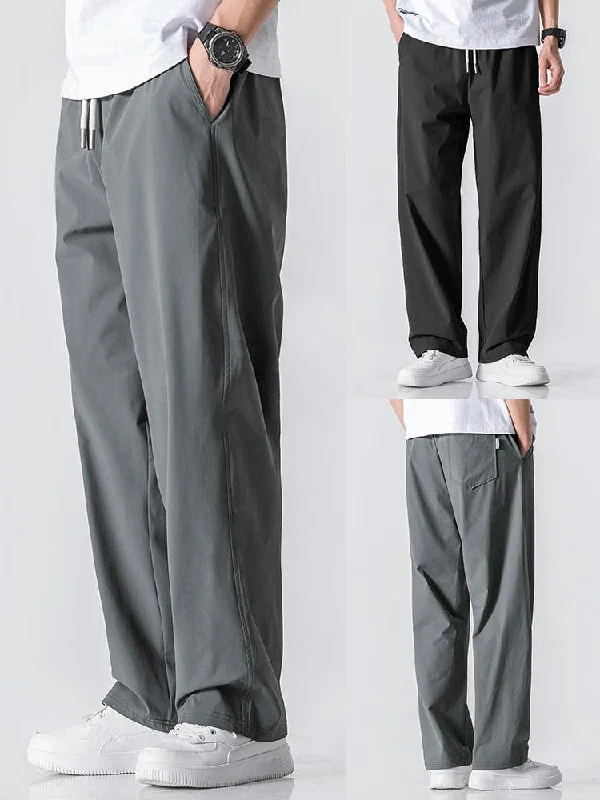 Summer Thin Drawstring Pants