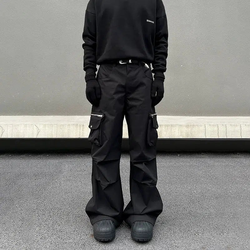 Wide-Leg Cargo Pants