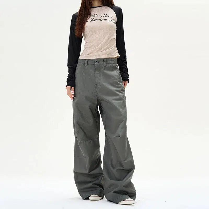 Wide-Leg Casual Pants