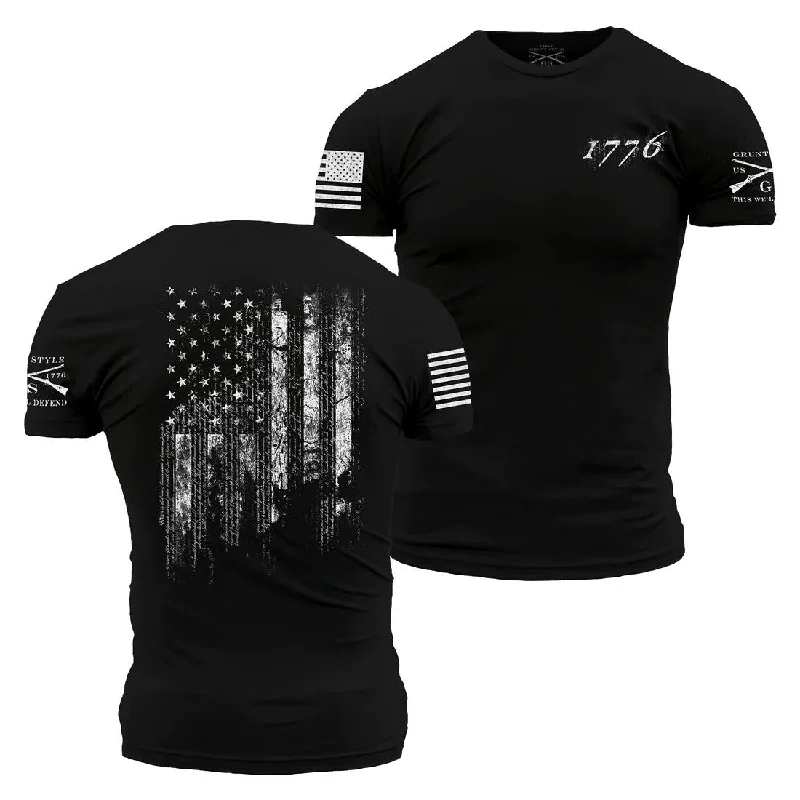 Sporty Comfort 1776 Flag Tee - Black