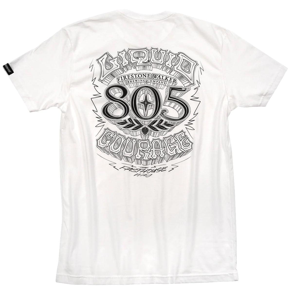 Relaxed Fit Wear 805 Liquid Courage Tee - White