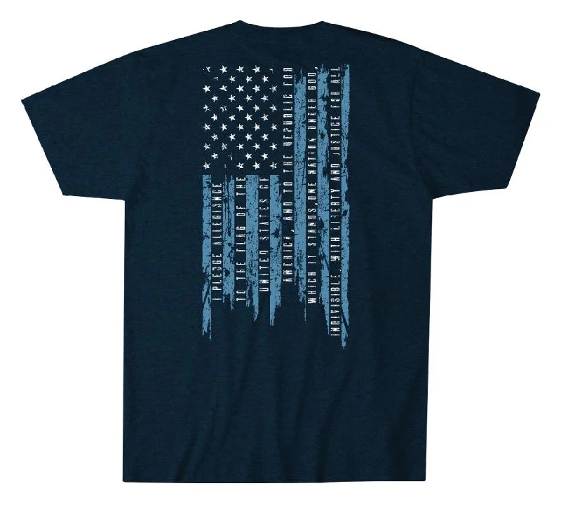 Exquisite Fabrics Allegiance T-shirt - Denim/Black