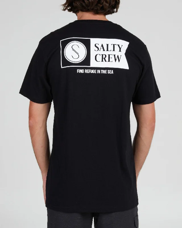 Comfortable And Casual Alpha Black S/S Standard Tee