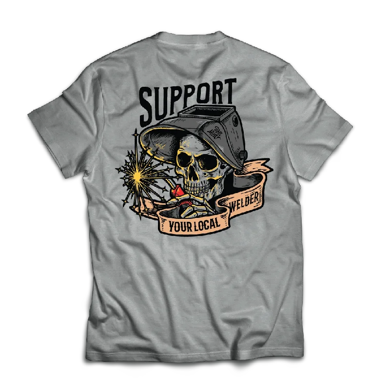 Carefree Style Support Your Local Welder, Grey Frost