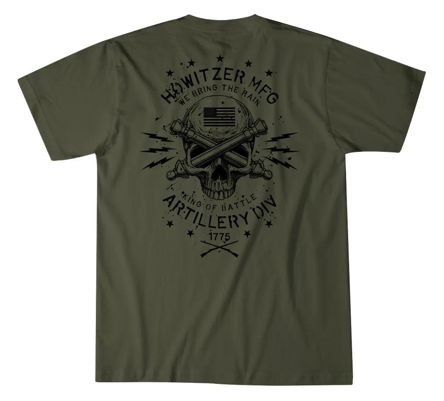 Comfortable And Versatile Artillery Division S/S T-Shirt - Surplus Green