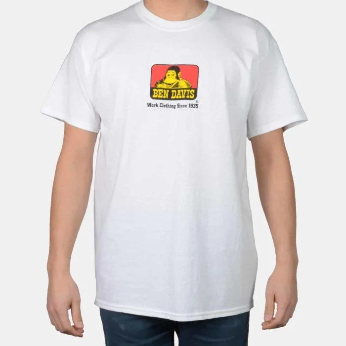 Cozy Pants Ben Davis Logo T-Shirt: White