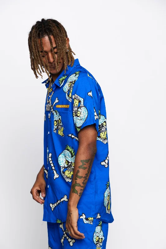 Fashionable In The Times Bonezone Button Up Shirt