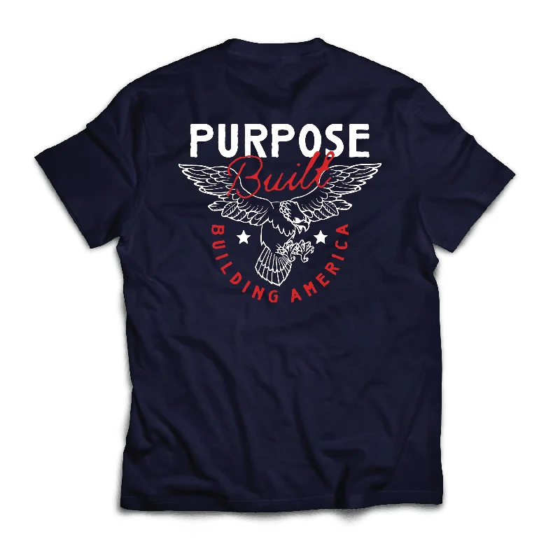 Cozy Essentials Building America Tee, True Navy