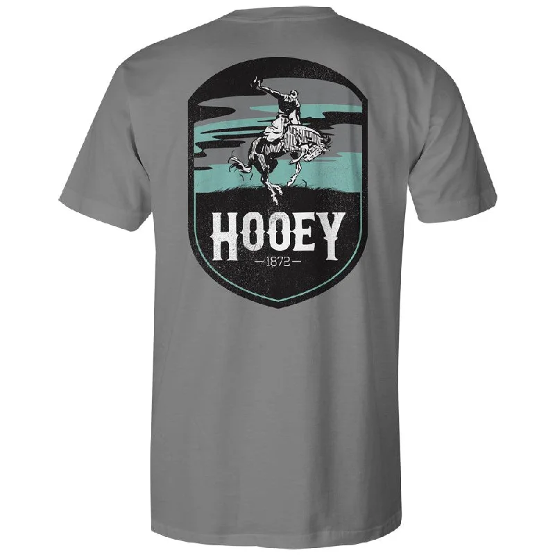 Elegant Fit Cheyenne Logo T-shirt - Grey/Turquoise/White