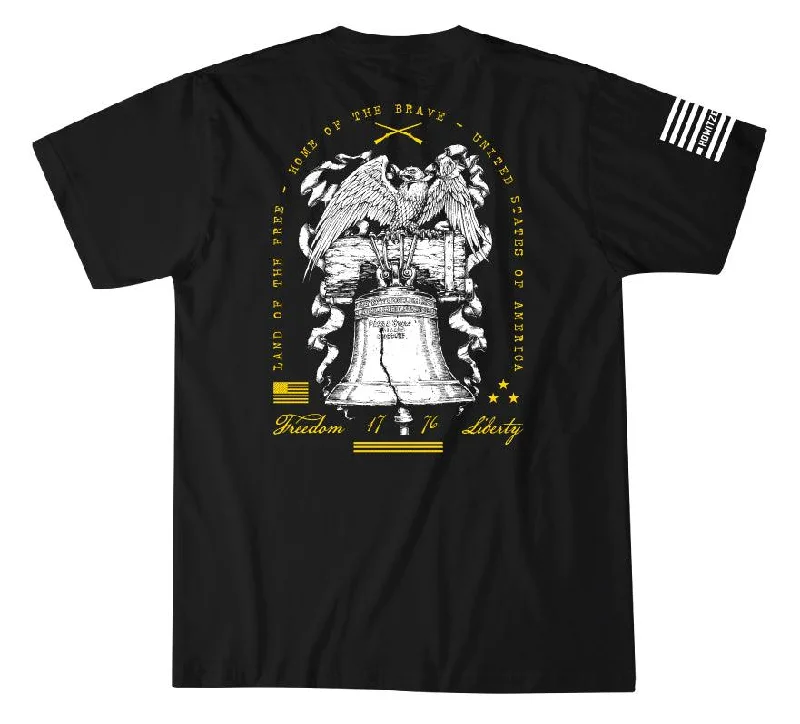 Lively And Youthful Eagle Bell T-shirt - Black