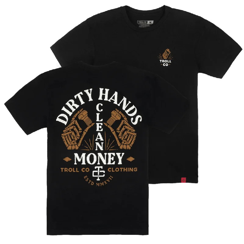 Sweet Style Fastened Tee - Black