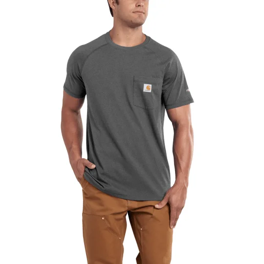 Exclusive Customization Delmont Force Cotton Short Sleeve T-Shirt - Carbon Heather