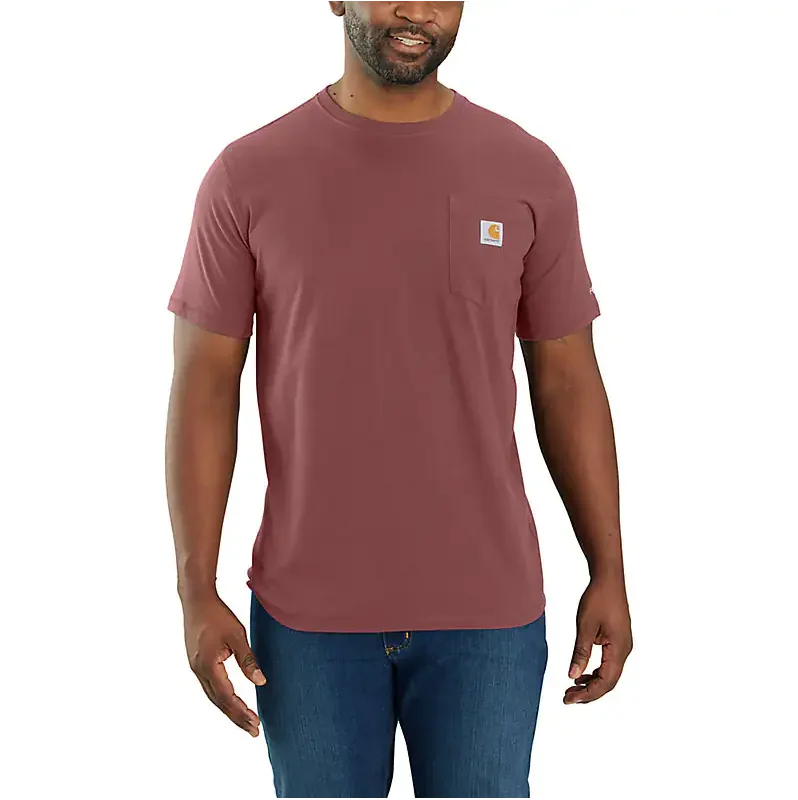 Sports And Leisure Force Relaxed Fit Midweight S/S Pocket T-Shirt - Apple Butter