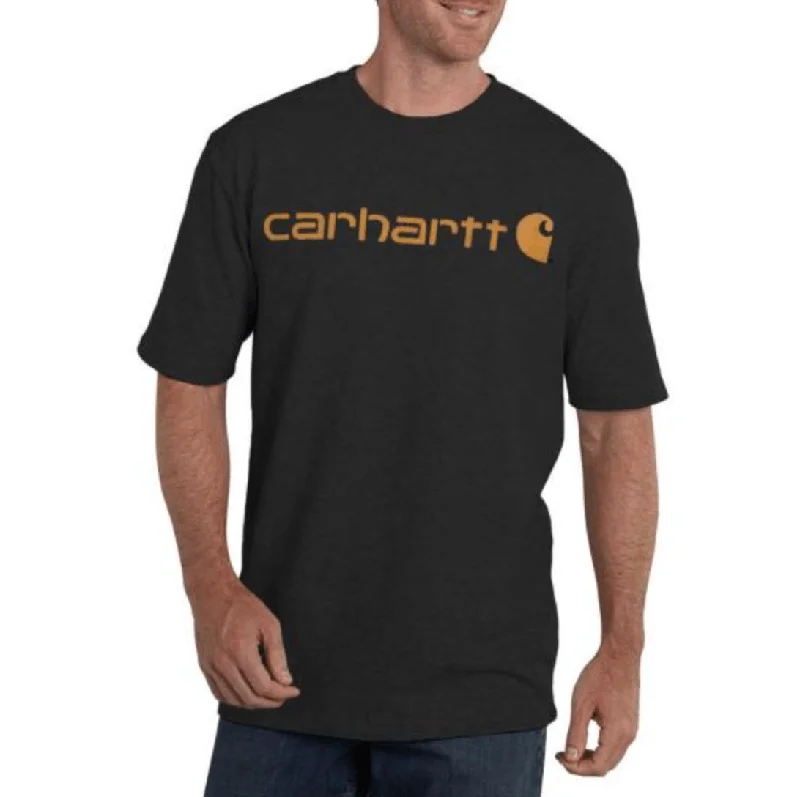 Comfy Pants K195 - Loose fit heavyweight short-sleeve logo graphic t-shirt - Carbon Heather
